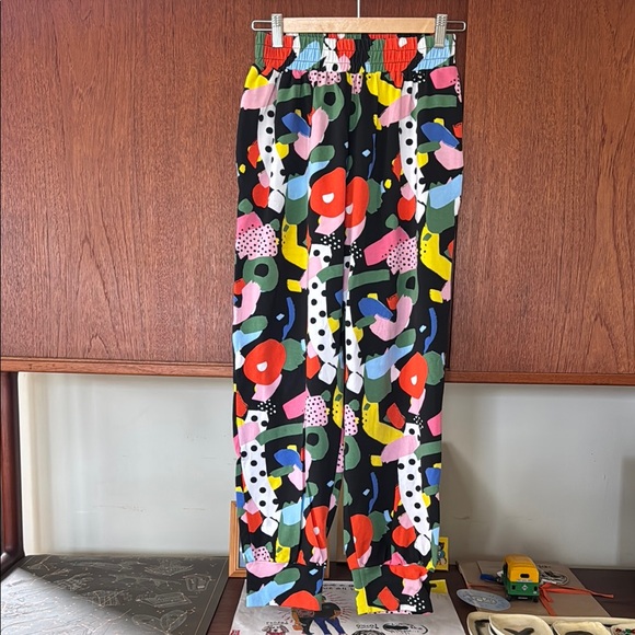 Nooworks Pants - Nooworks Ashley Mary Party Joggers - Multicolor Abstract Pattern Pants. Size M.